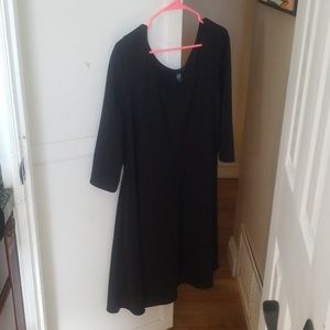 Black sleeve mini dress